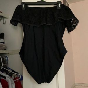 off shoulder swimsuit